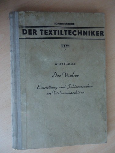 Der weber altes ddr - weber, fachbuch