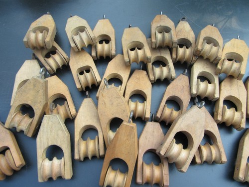 Umlenkrolle holz webstuhl - holz,